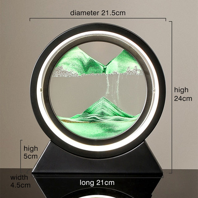 Mesmerising Moving Sand Art Lamp – Calming Desk & Bedside Light