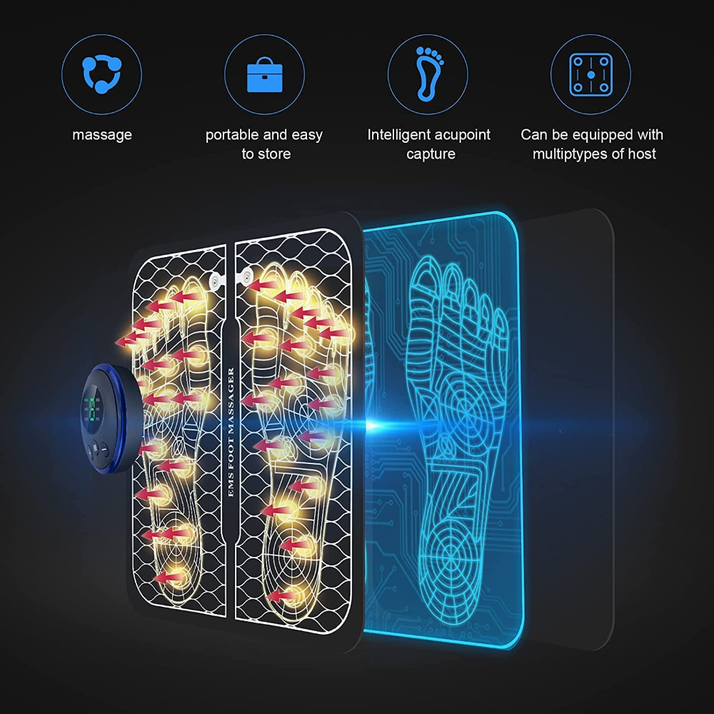 Rechargeable Foot Massage Pad – Soothing Relief Anywhere, No Plug Needed