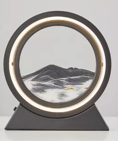 Mesmerising Moving Sand Art Lamp – Calming Desk & Bedside Light