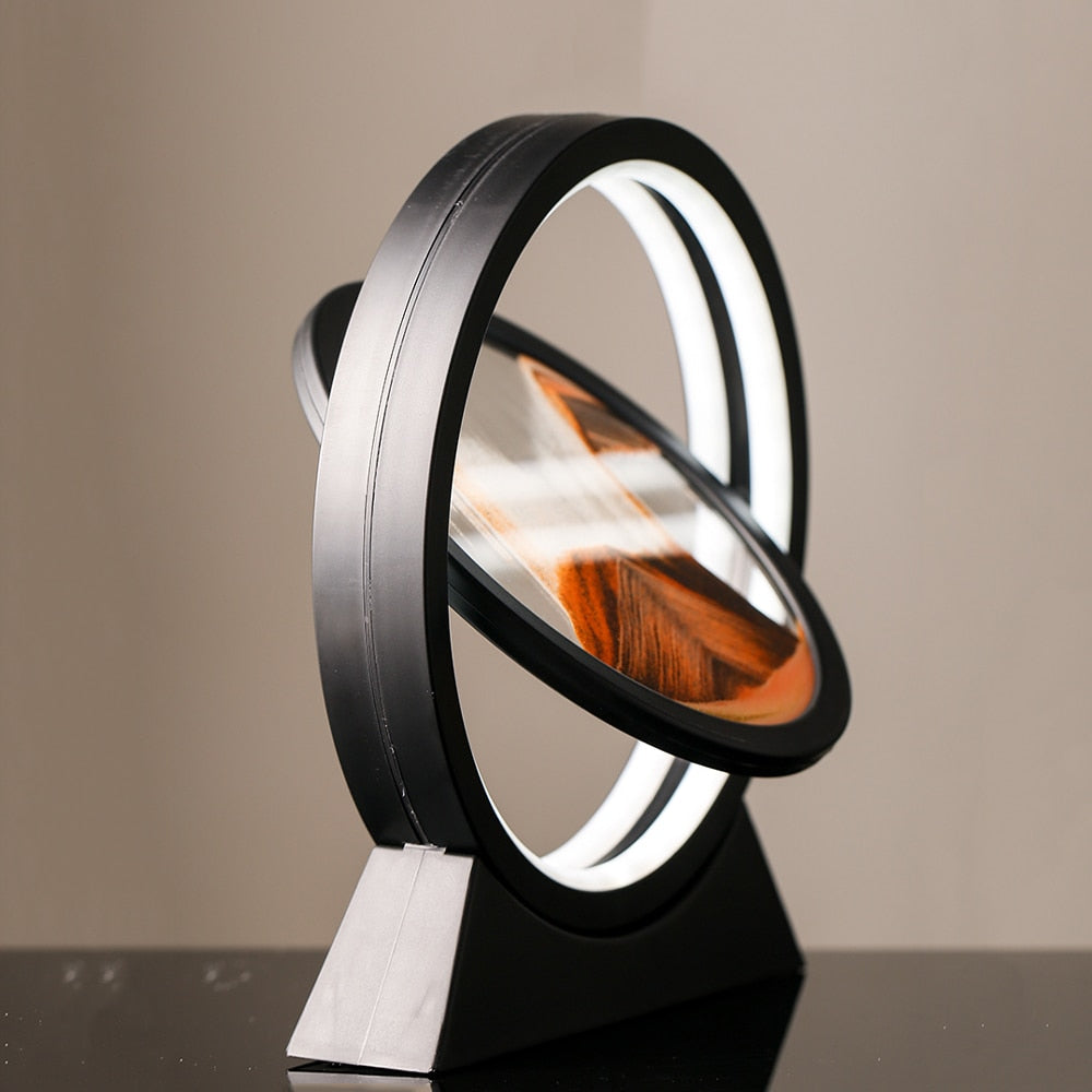 Mesmerising Moving Sand Art Lamp – Calming Desk & Bedside Light